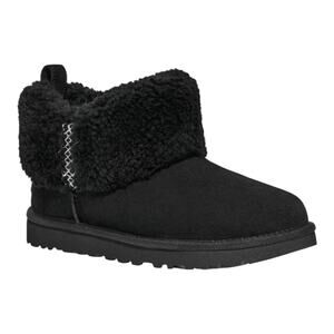 UGG Women’s Classic Ultra Mini Braid Slip On Booties Black Size 9 M